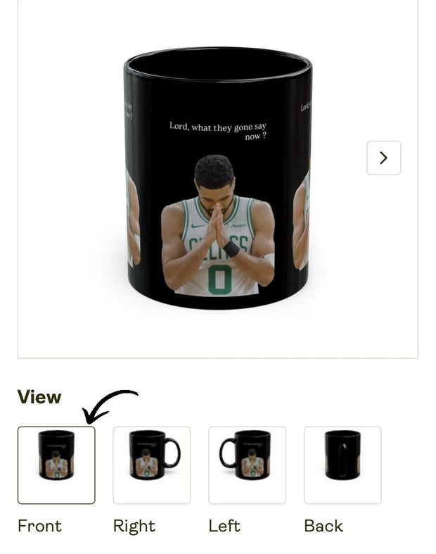 Jayson Tatum Celtics Black Coffee Mug: NBA Fan Gift (11oz, 15oz)