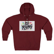Youthful Unisex Zip Hoodie: Cotton-Blend Spring Fashion