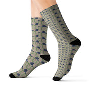 Artistic Sublimation Socks: Fleece Lined Polyester Blend