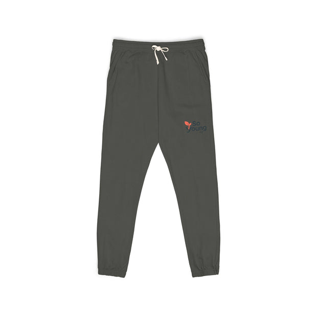 Unisex Cotton Fleece Sweatpants: Garment-Dyed Loungewear