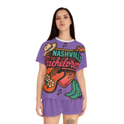 Nashville Fun Girls Night Out Pajama Set, Sleepwear, Lounge Wear, Nightwear, Women&#39;s Pajamas