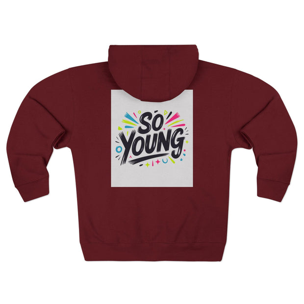 Youthful Unisex Zip Hoodie: Cotton-Blend Spring Fashion