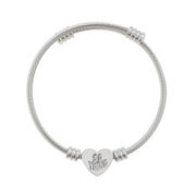 Heart Cuff Bracelet - Engraved Gift for Loved Ones, Personalized Jewelry, Anniversary, Valentine&#39;s Day, Friendship