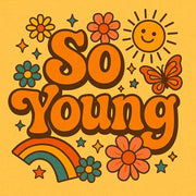 Retro 70s Art Print: Groovy Sunshine, Flowers (Digital Download)