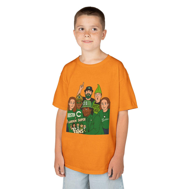 Kids Celtics Shirt: Garden Super Fans, Youth Basketball Tee