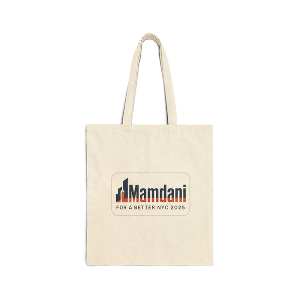 Mayor Mamdani Campaign Tote Bag: NYC Election, Cotton Canvas
