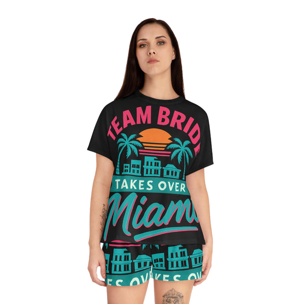 Miami Bachelorette Pajama Set: Bridal Party Matching PJs