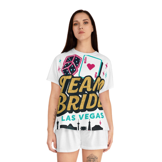 Team Bride Las Vegas Pajama Set, Bachelorette Sleepwear