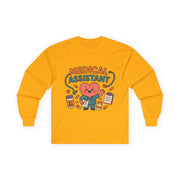 Medical Assistant Long Sleeve Tee, Cute for Work, Unisex Cotton Shirt, Healthcare Professional Top, Long Sleeve T-Shirt