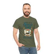Funny Dad T-Shirt: World&#39;s Okayest Dad - Novelty Gift