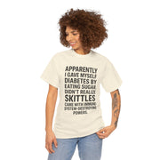 Funny Type 1 Diabetes Awareness T-Shirt: Unisex Heavy Cotton Tee