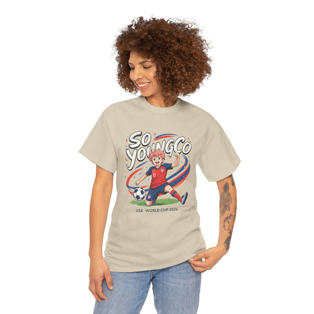 Soccer World Cup 2026 Women&#39;s Tee, Unisex Heavy Cotton Shirt