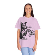 Dog Fist Bump T-Shirt: Garment-Dyed Unisex Tee