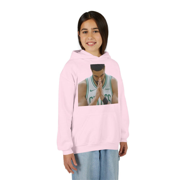 Youth Hooded Sweatshirt with Motivational Quote