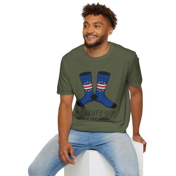 Cape Verde Socks T-Shirt, Soccer Fan Apparel