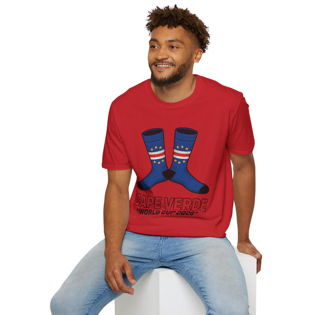 Cape Verde Socks T-Shirt, Soccer Fan Apparel