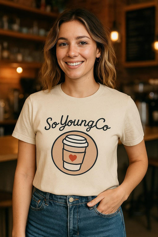 Coffee Lover Unisex T-Shirt, Inspirational Tee, So Young Co Design