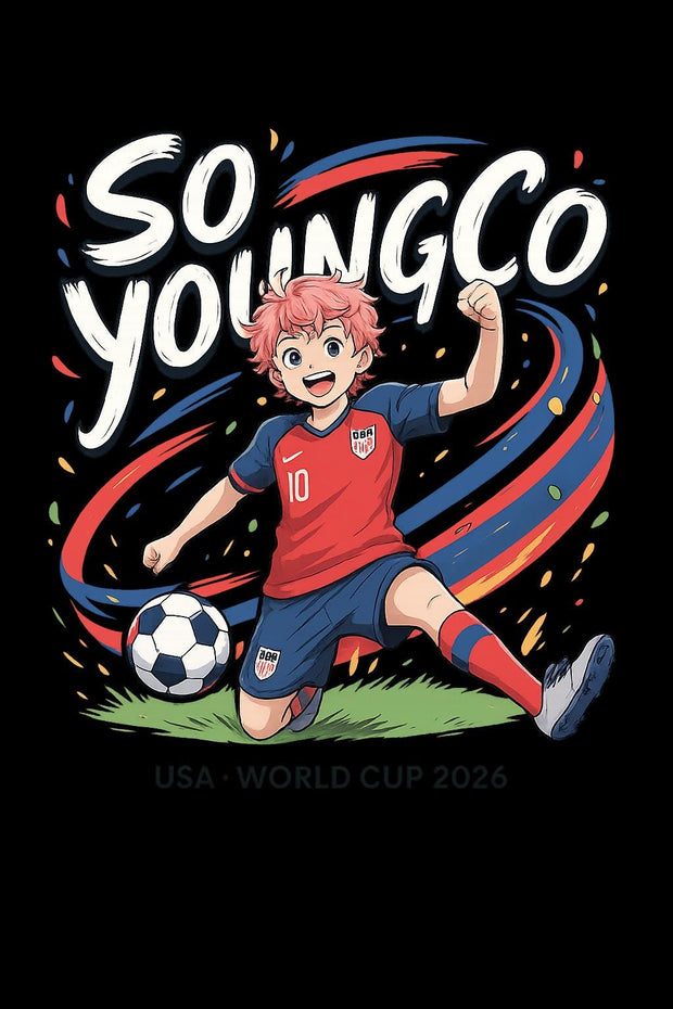 USA Soccer Team 2026 World Cup, Anime Style (Digital Print)