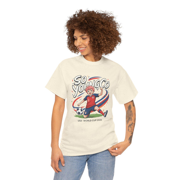 Soccer World Cup 2026 Women&#39;s Tee, Unisex Heavy Cotton Shirt