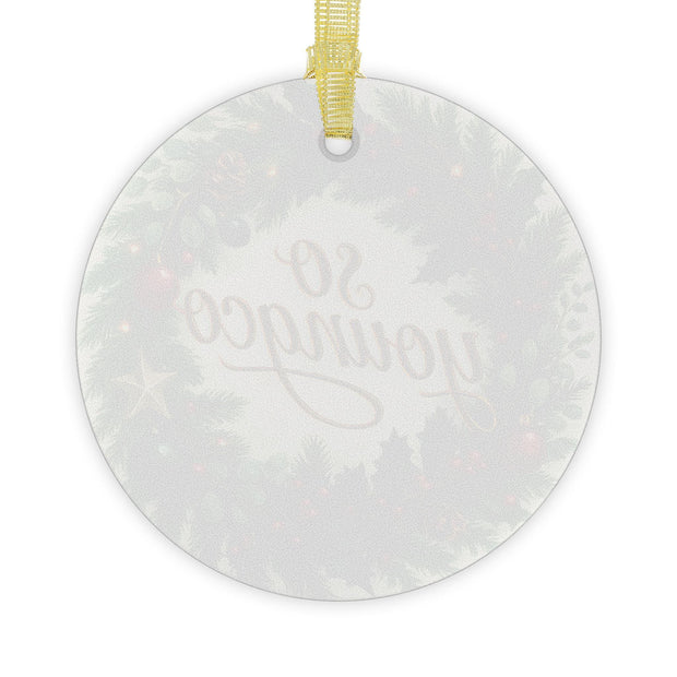 Glass Ornament, Christmas Tree Decoration, So Young Co Ornament, Holiday Gift, Festive Ornament, Xmas Decor, Tree Ornament, Winter Home