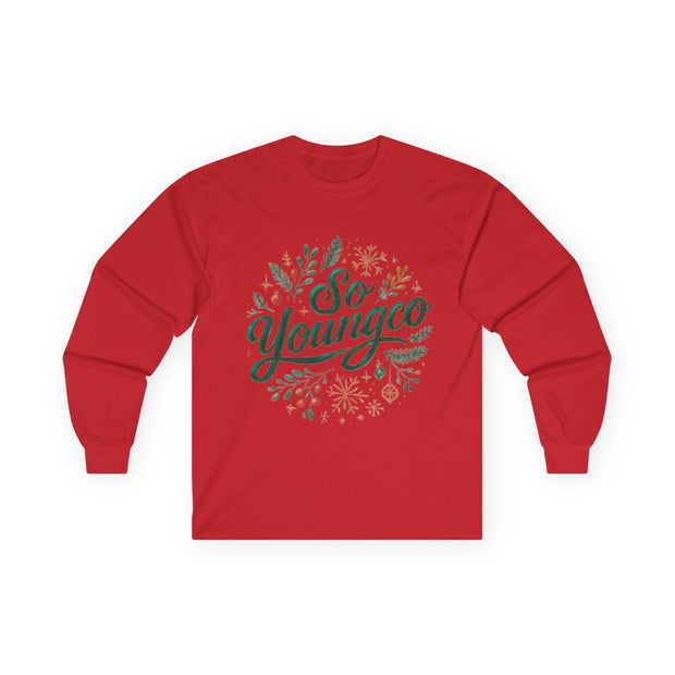 Holiday Long Sleeve Tee, Perfect Gift, Cozy Gift - Unisex Shirt for Co-Workers, Friends, Family, Anyone - So Young Co Design