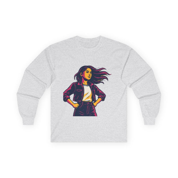 So Young So Powerful Long Sleeve Tee | Empowered Woman Graphic