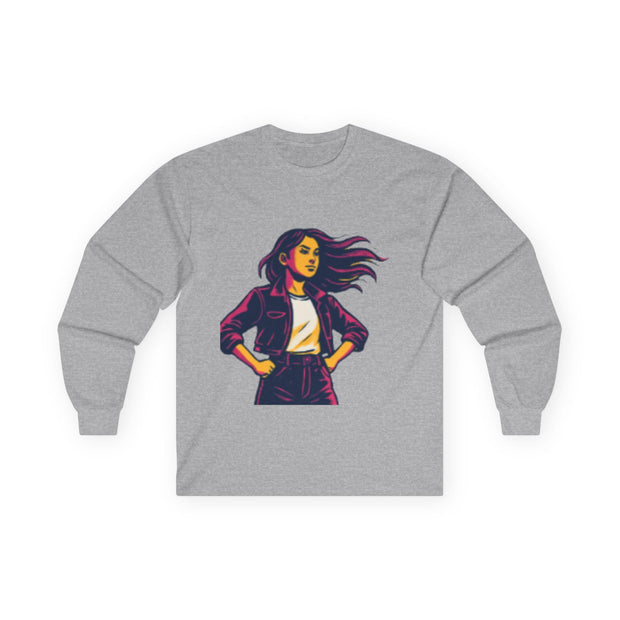So Young So Powerful Long Sleeve Tee | Empowered Woman Graphic