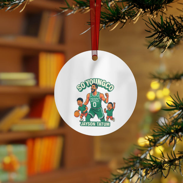 Metal Ornaments, Boston Celtics, Jayson Tatum, Christmas Tree Decoration