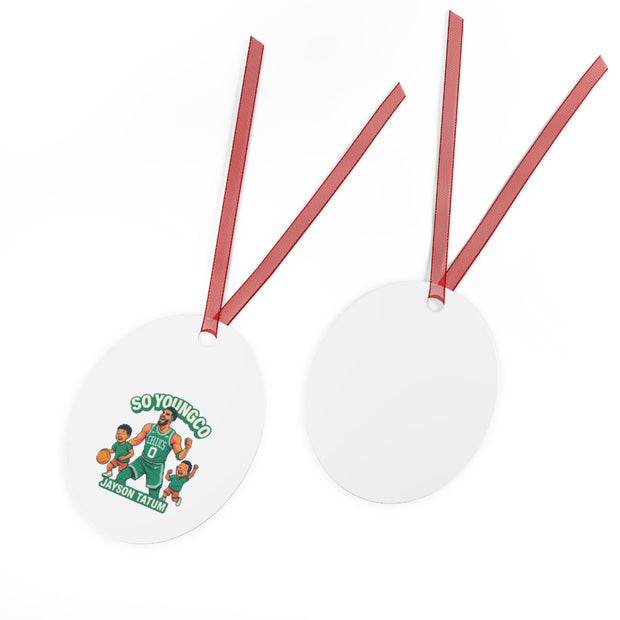 Metal Ornaments, Boston Celtics, Jayson Tatum, Christmas Tree Decoration