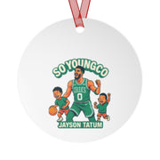 Metal Ornaments, Boston Celtics, Jayson Tatum, Christmas Tree Decoration