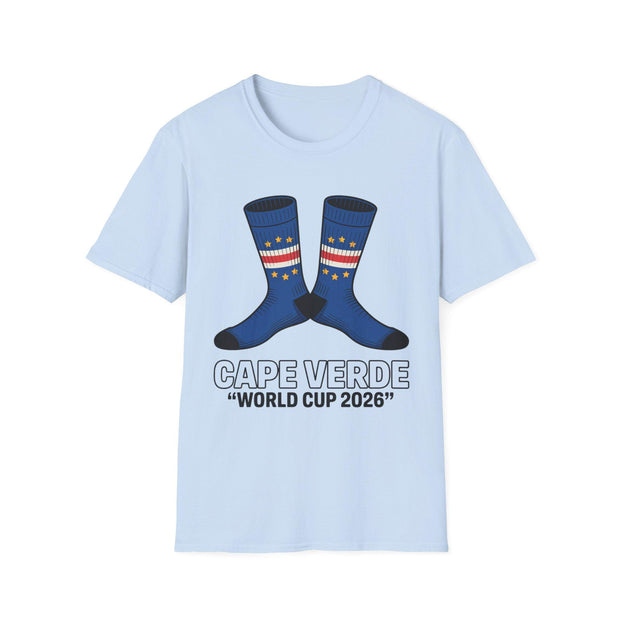 Cape Verde Socks T-Shirt, Soccer Fan Apparel