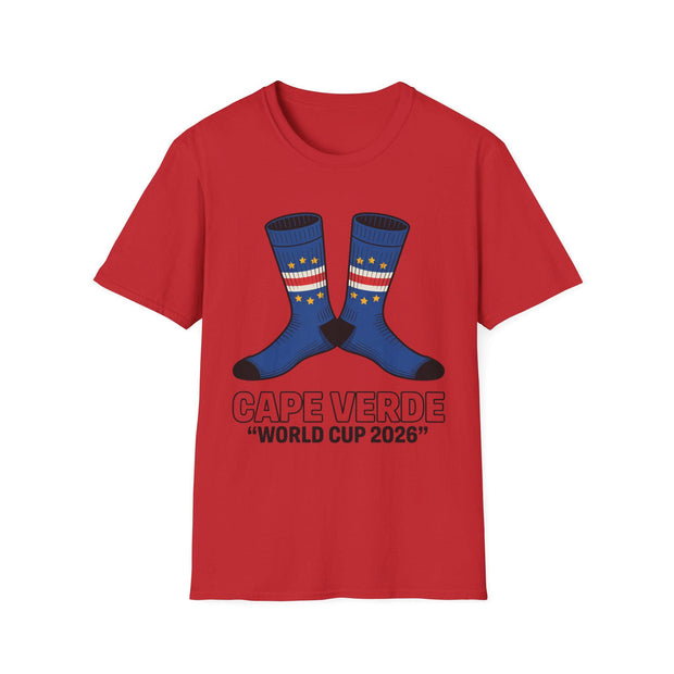 Cape Verde Socks T-Shirt, Soccer Fan Apparel