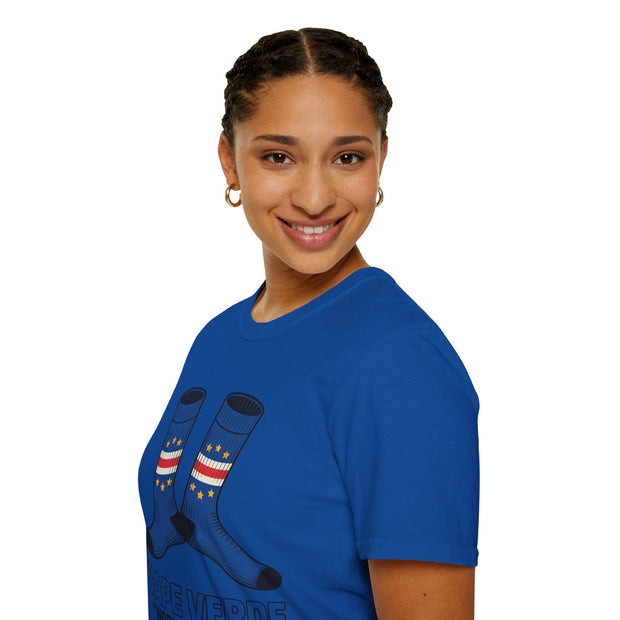 Cape Verde Socks T-Shirt, Soccer Fan Apparel