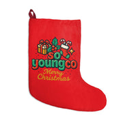 Merry Christmas stocking Christmas Stocking | red holiday stocking with gifts & candy cane