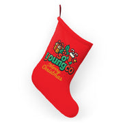 Merry Christmas stocking Christmas Stocking | red holiday stocking with gifts & candy cane
