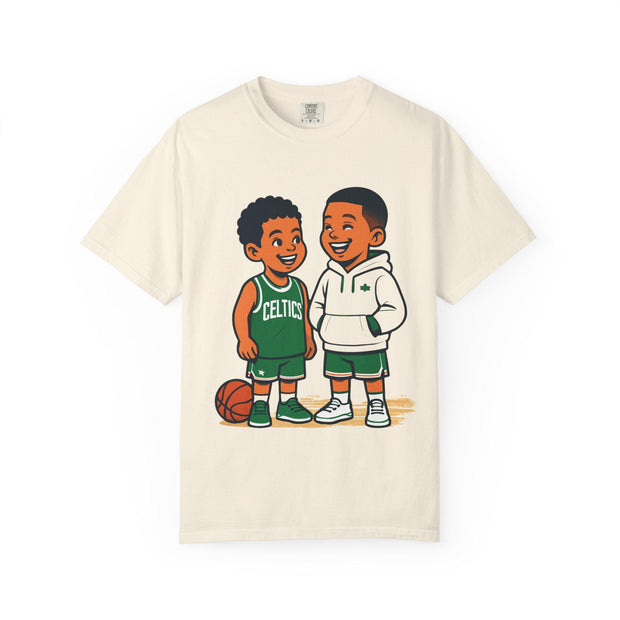 Celtics NBA Unisex Garment-Dyed T-shirt for Young Kids and NBA Fans, Basketball Tee Shirt, Sports Fan Apparel, Celtics Tshirt, NBA Clothing