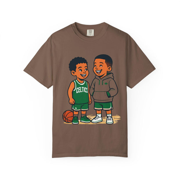 Celtics NBA Unisex Garment-Dyed T-shirt for Young Kids and NBA Fans, Basketball Tee Shirt, Sports Fan Apparel, Celtics Tshirt, NBA Clothing