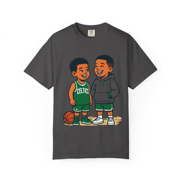 Celtics NBA Unisex Garment-Dyed T-shirt for Young Kids and NBA Fans, Basketball Tee Shirt, Sports Fan Apparel, Celtics Tshirt, NBA Clothing