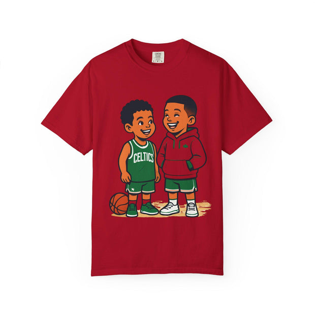 Celtics NBA Unisex Garment-Dyed T-shirt for Young Kids and NBA Fans, Basketball Tee Shirt, Sports Fan Apparel, Celtics Tshirt, NBA Clothing