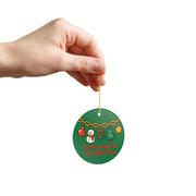 Christmas Ornaments Ceramic Ornament | Snowman, Gift, Tree Hanging Decoration