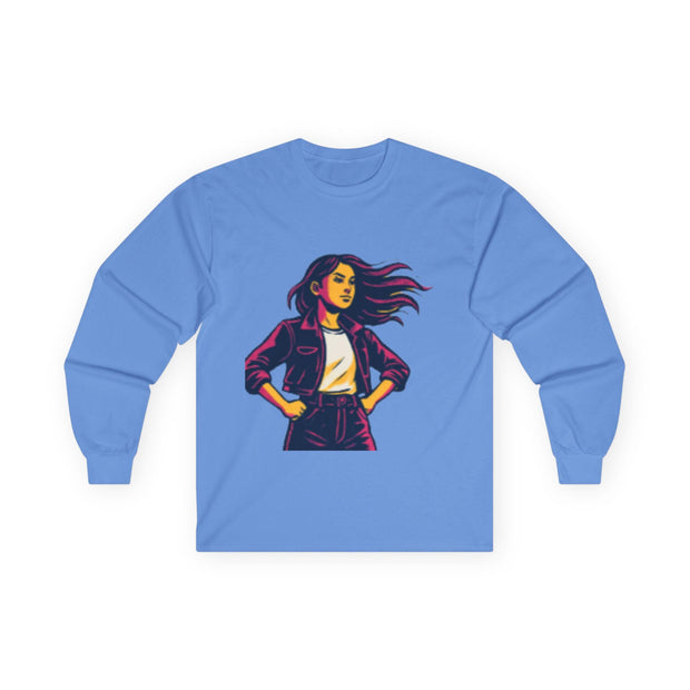 So Young So Powerful Long Sleeve Tee | Empowered Woman Graphic