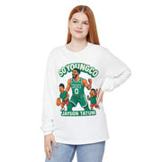 So Young Celtics Long Sleeve T-Shirt, NBA Fan Apparel, Jayson Tatum with Sons, Unisex Tee, Basketball Gift