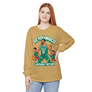 So Young Celtics Long Sleeve T-Shirt, NBA Fan Apparel, Jayson Tatum with Sons, Unisex Tee, Basketball Gift