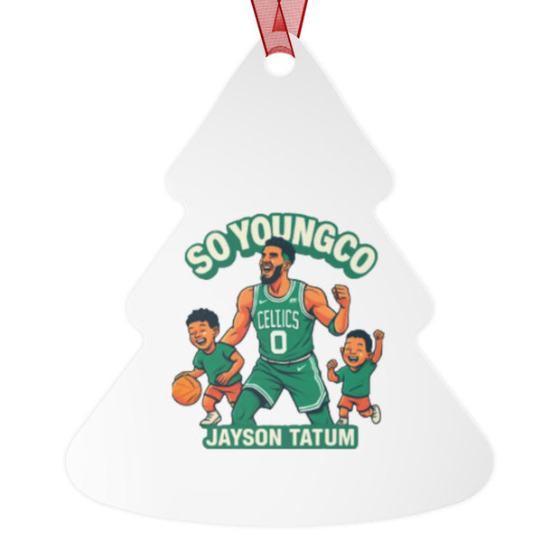 Metal Ornaments, Boston Celtics, Jayson Tatum, Christmas Tree Decoration