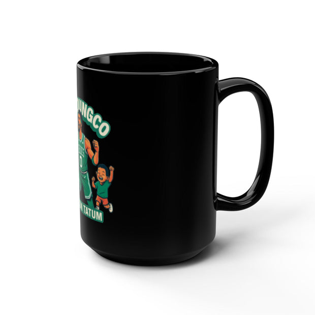 So Young co Jayson Tatum Mug | Black 15oz Celtics Basketball Ceramic