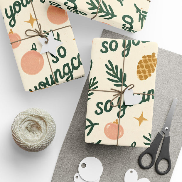 Festive Holiday Wrapping Paper: Christmas Gift Wrap, 90gsm