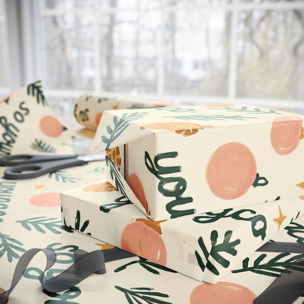 Festive Holiday Wrapping Paper: Christmas Gift Wrap, 90gsm