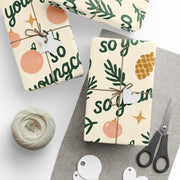 Festive Holiday Wrapping Paper: Christmas Gift Wrap, 90gsm