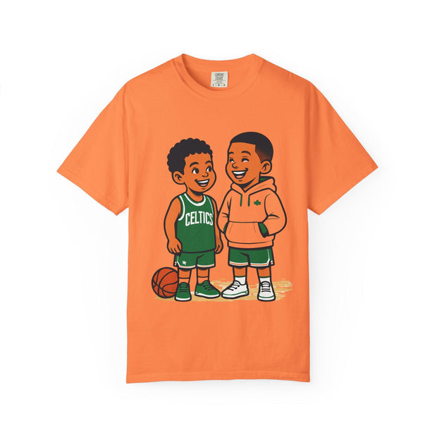 Celtics NBA Unisex Garment-Dyed T-shirt for Young Kids and NBA Fans, Basketball Tee Shirt, Sports Fan Apparel, Celtics Tshirt, NBA Clothing