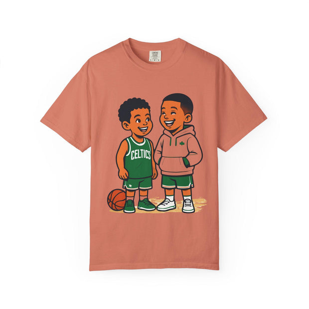 Celtics NBA Unisex Garment-Dyed T-shirt for Young Kids and NBA Fans, Basketball Tee Shirt, Sports Fan Apparel, Celtics Tshirt, NBA Clothing